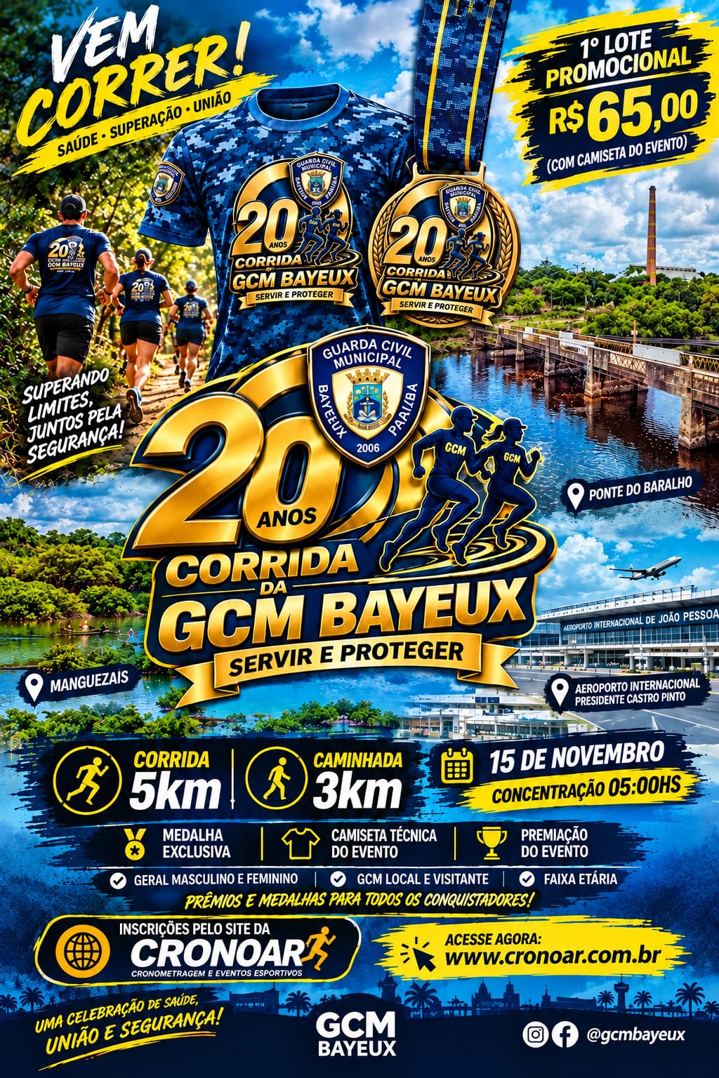 Imagem da corrida CORRIDA DA GCM BAYEUX 20 ANOS